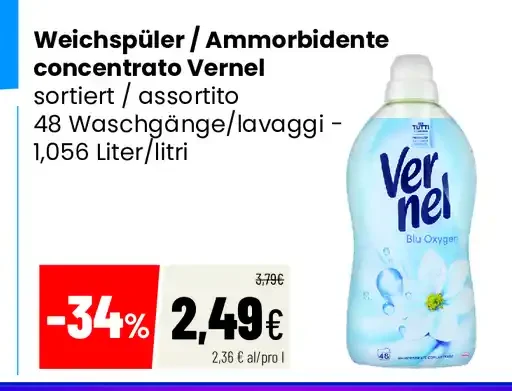 Ammorbidente concentrato Vernel