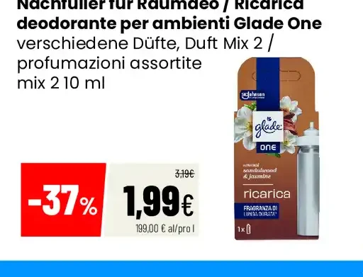 Ricarica deodorante per ambienti Glade One
