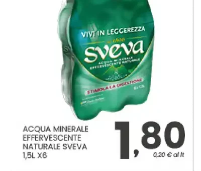 Acqua minerale naturale effervescente