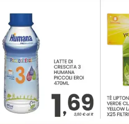 Latte di crescita Humana Piccolini