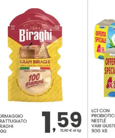 Formaggio grattugiato Biraghi