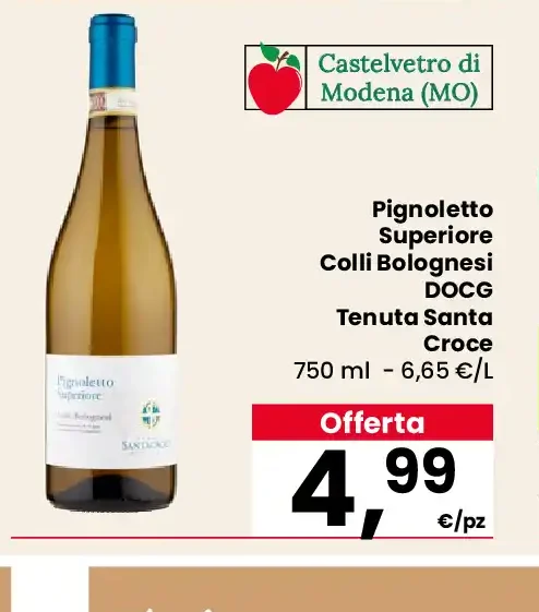 Pignoletto Superiore Colli Bolognesi DOCG