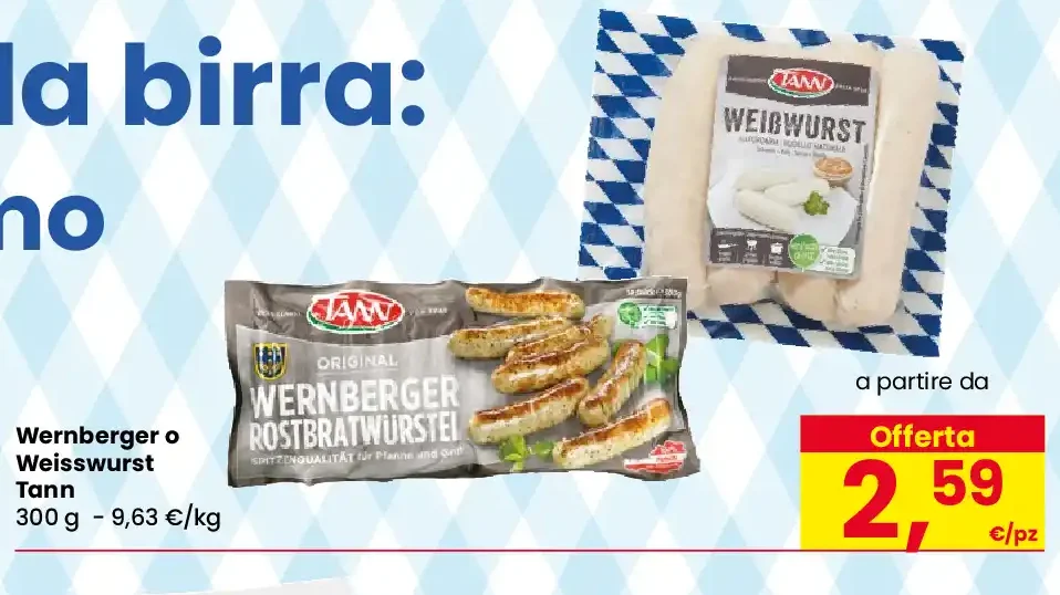 Wernberger o Weisswurst Tann