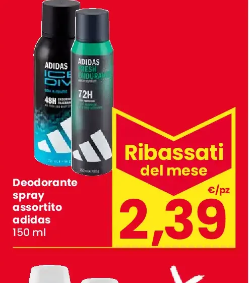 Deodorante spray assortito Adidas