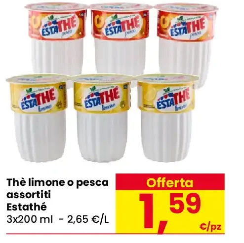 Thè limone o pesca assortiti Estathé