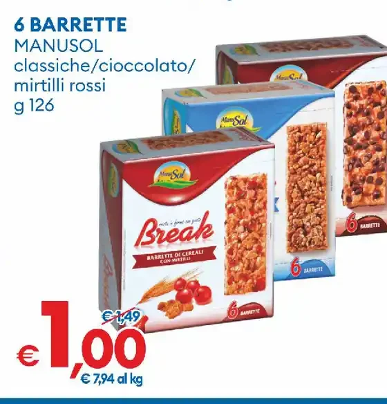 Barrette ai cereali assortite
