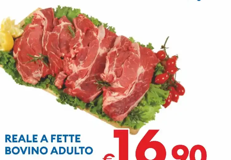 Reale a fette bovino adulto