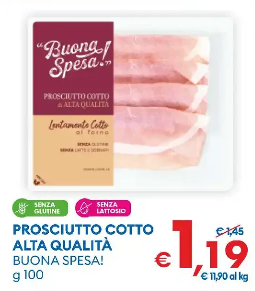 Prosciutto cotto alta qualità