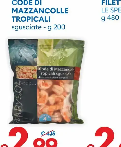 Code di mazzancolle tropicali