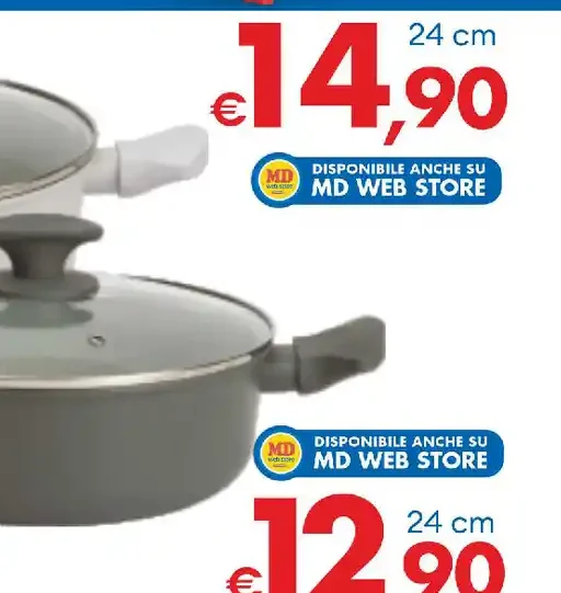 Casseruola con manici