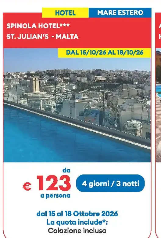 Spinola Hotel*** - St. Julian’s, Malta