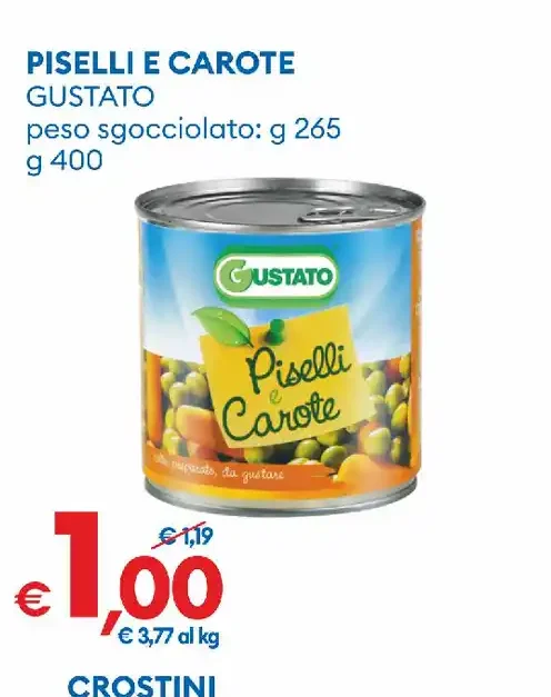 Piselli e carote