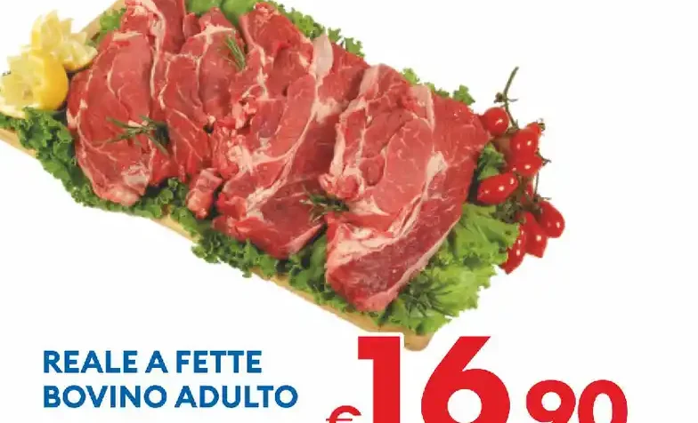 Reale a fette bovino adulto