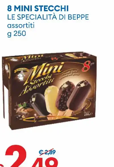 8 mini stecchi assortiti