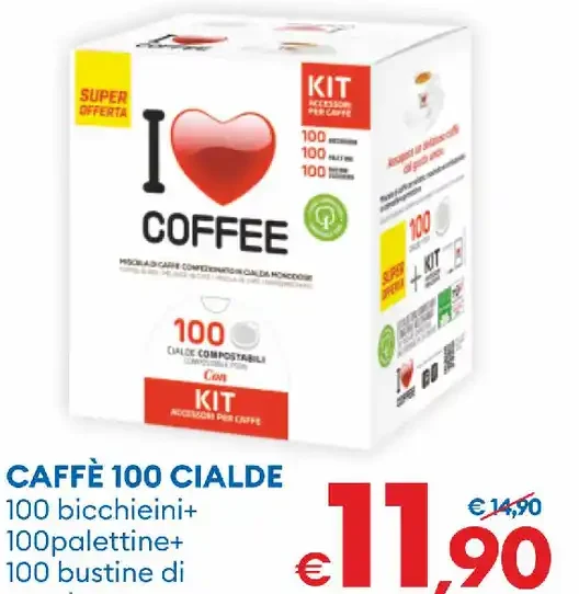 Kit caffè 100 cialde