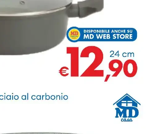 Casseruola tegame con manici