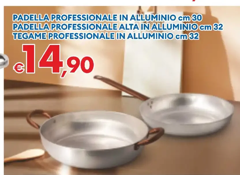 Padella professionale/tegame professionale in alluminio