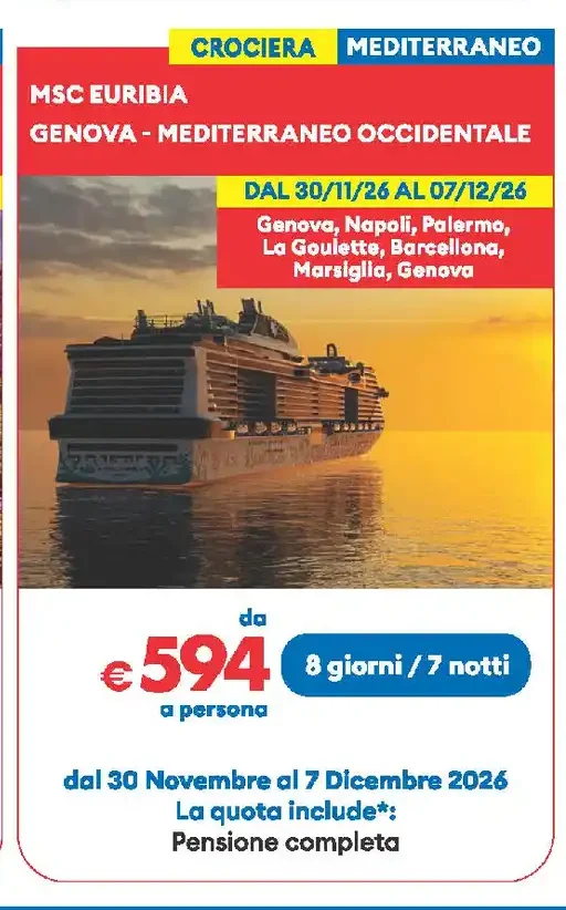 MSC Euribia Mediterraneo Occidentale