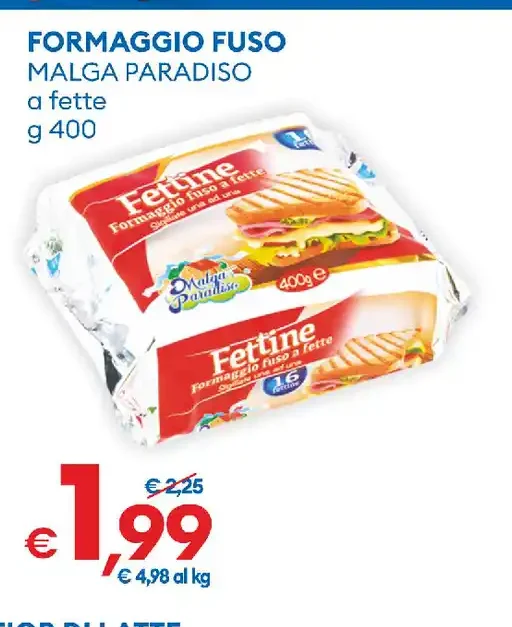 Formaggio fuso Malga Paradiso