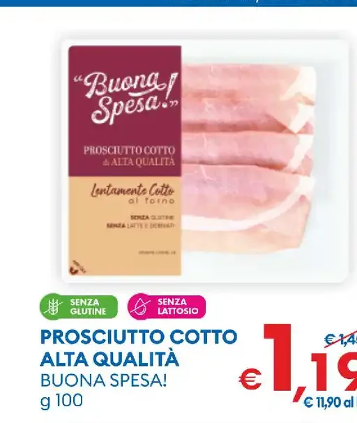 Prosciutto cotto alta qualità