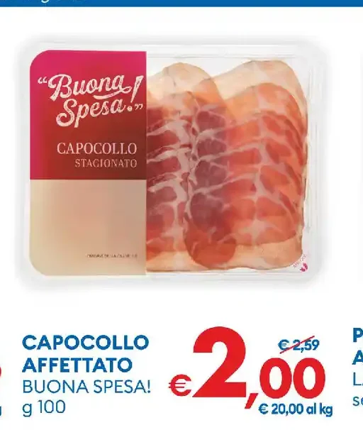 Capocollo affettato