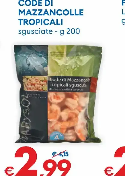 Code di mazzancolle tropicali