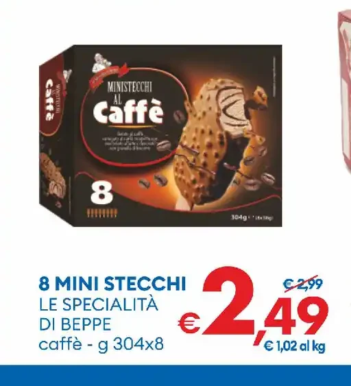 8 mini stecchi al caffè
