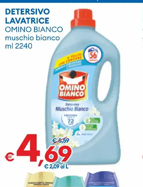 Detersivo lavatrice Omino Bianco muschio bianco