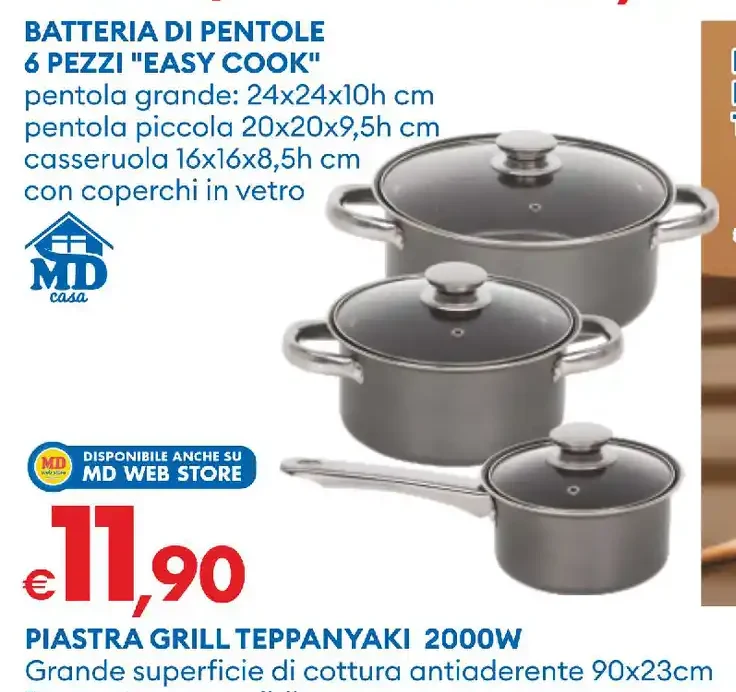 Batteria di pentole Easy Cook