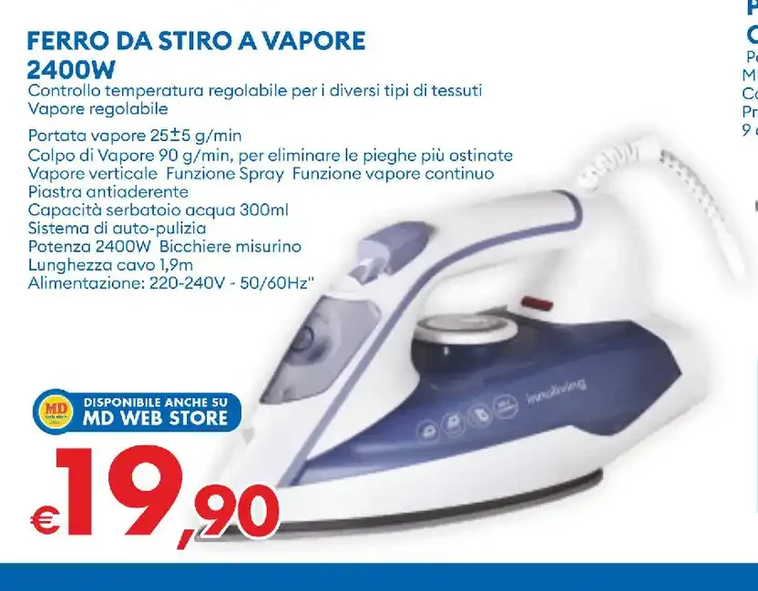 Ferro da stiro a vapore