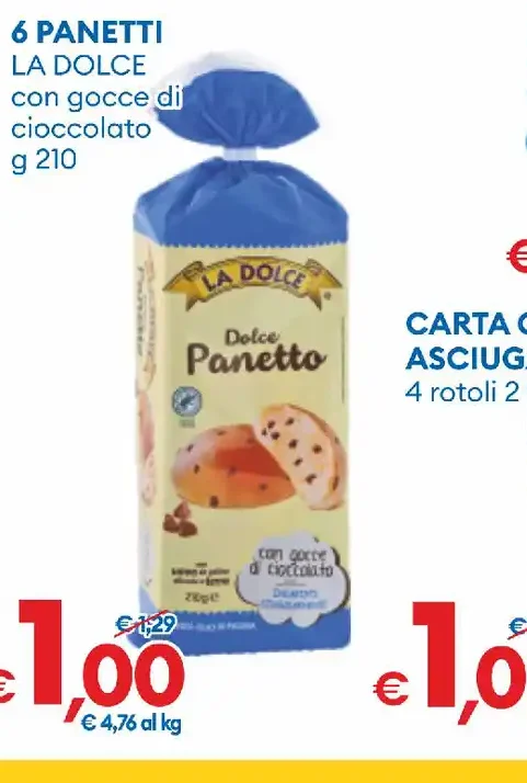 Panetti con gocce di cioccolato