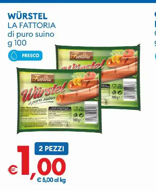 Würstel di puro suino