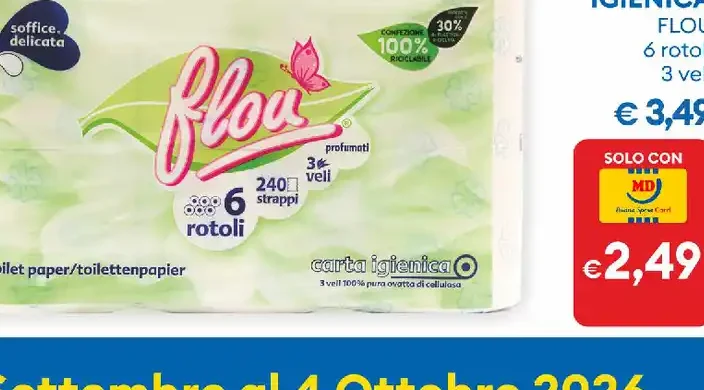 Carta igienica Flou