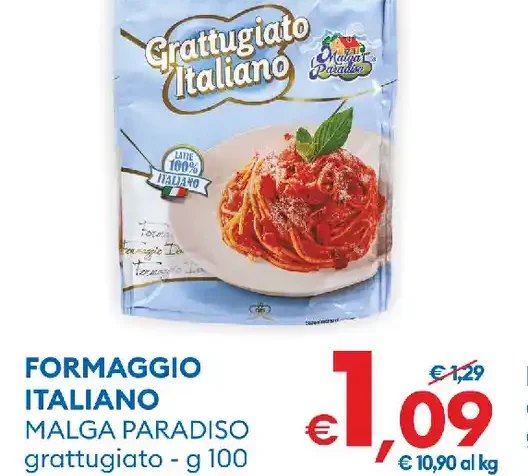 Formaggio italiano grattugiato