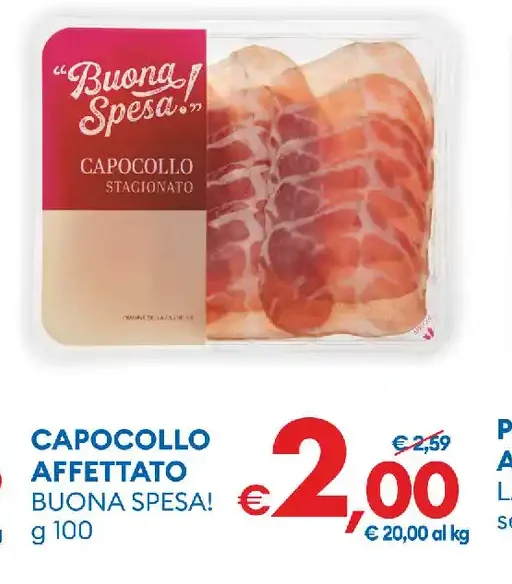 Capocollo affettato