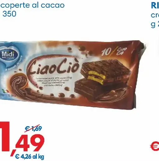 Merendine ricoperte al cacao