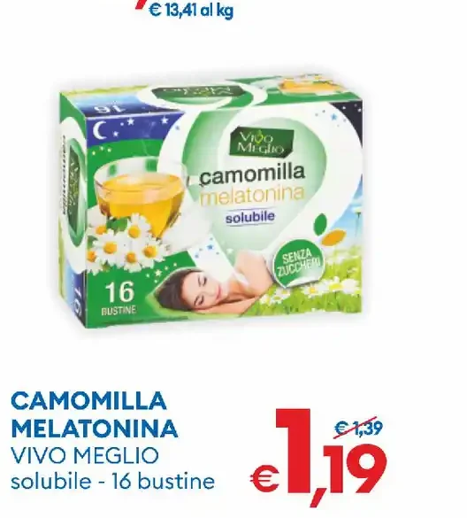 Camomilla melatonina