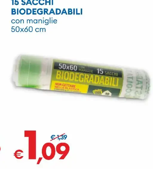 Sacchi biodegradabili
