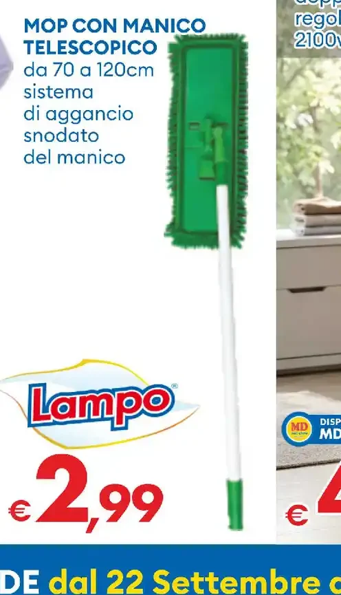 Mop con manico telescopico
