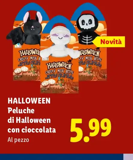 Peluche di Halloween con cioccolata