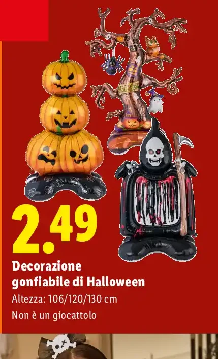 Decorazione gonfiabile di Halloween