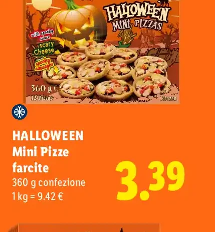 Mini pizze farcite Halloween