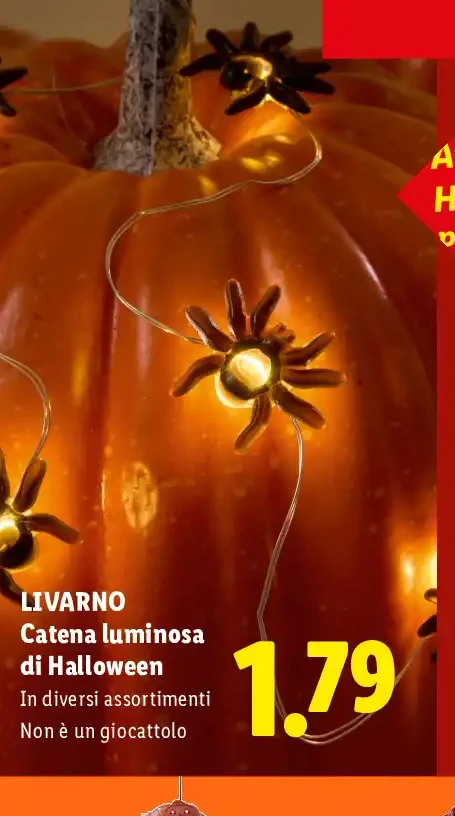 Catena luminosa di Halloween