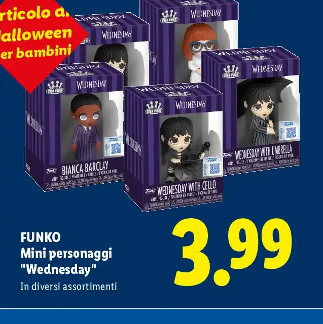 Funko Mini personaggi Wednesday