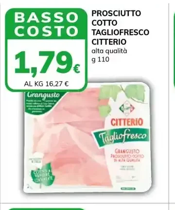 Prosciutto cotto Tagliofresco Citterio
