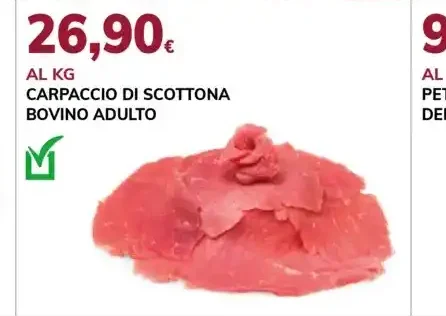 Carpaccio di Scottona bovino adulto