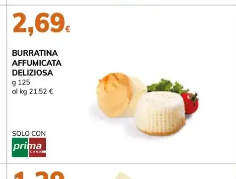 Burratina affumicata deliziosa