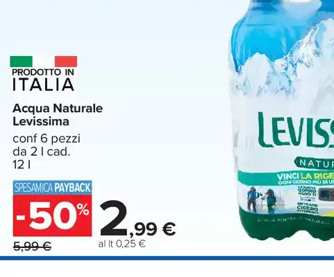 Acqua naturale