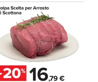 Polpa scelta per arrosto di scottona