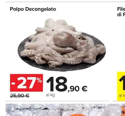 Polpo decongelato